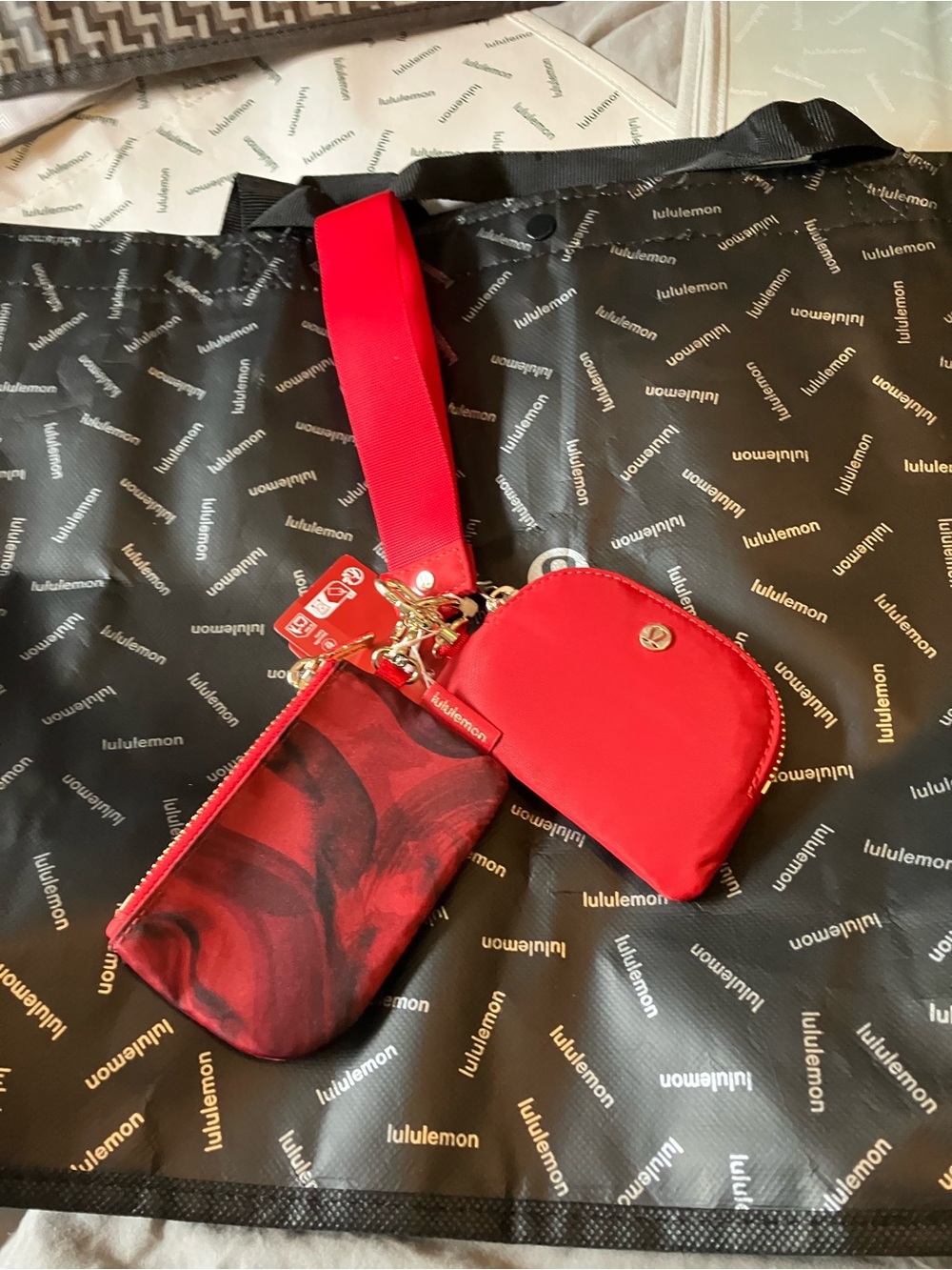 NWT Lululemon Lunar New Year Dual Pouch Wristlet